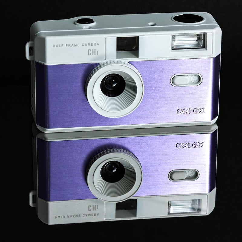 COREX Half Frame Reusable 35mm Camera CH1, Built in Flash and Compatible with 35mm Color Negative or B&W Film (Film and Battery NOT Included) Limited Edition Free Blue and Yellow Filters - Image 4